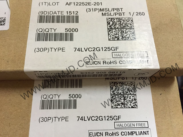 供應(yīng)集成電路 8-XFDFN 74LVC2G125GF 雙總線緩沖器/線路驅(qū)動器；3態(tài)