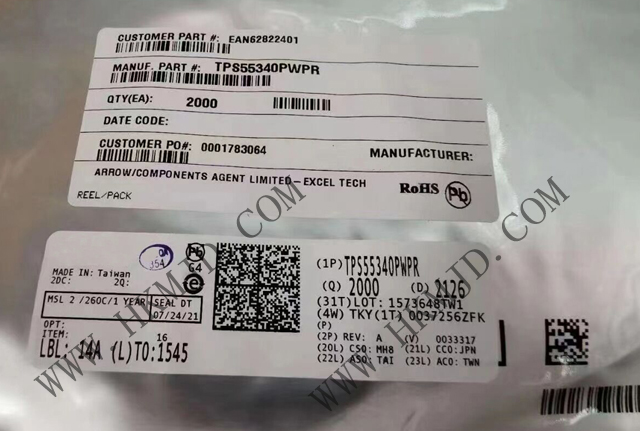 TI（5A、40V）電源開關(guān) TPS55340PWPR 單片非同步開關(guān)穩(wěn)壓器