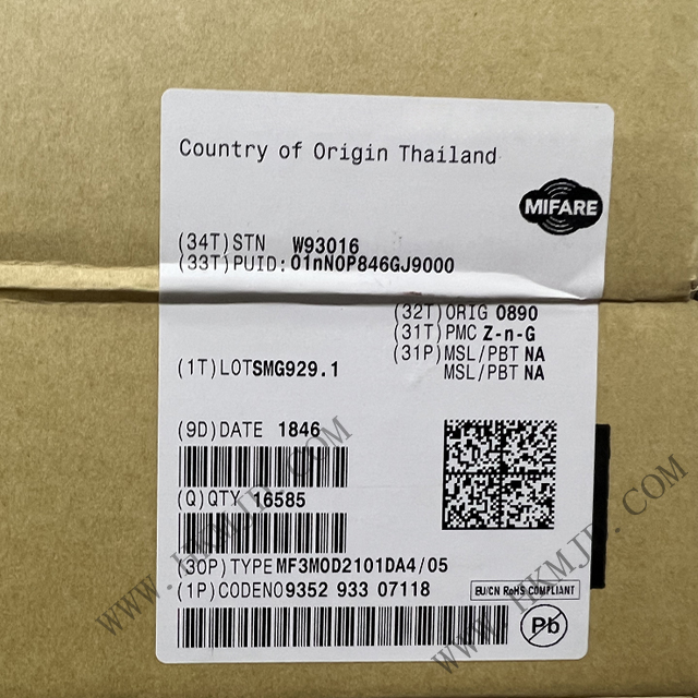 出售NXP射頻IC MF3MOD2101DA4/05 RFID 應(yīng)答器 IC 13.56MHz ISO 14443，MIFARE UART MOA4