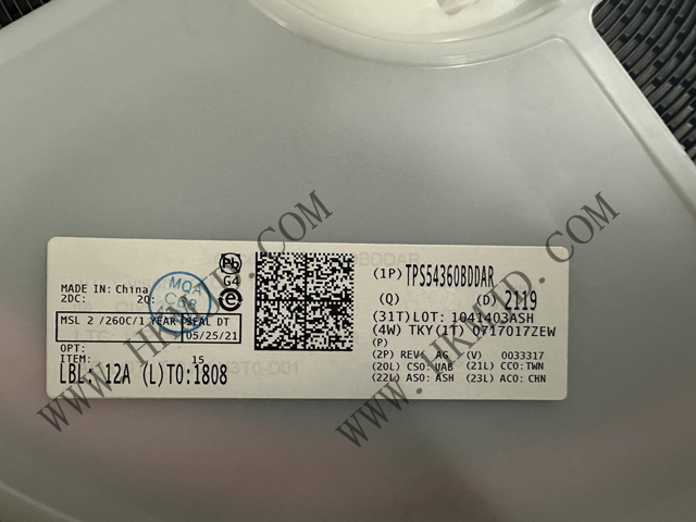 （分銷TI）電源IC TPS54360BDDAR 60V 輸入、3.5A 降壓直流/直流轉(zhuǎn)換器