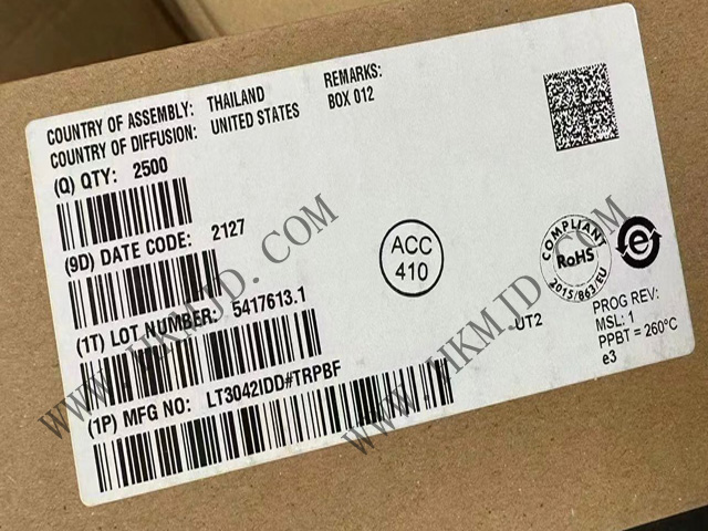 【出售】LT3042IDD (ADI) 20V、200mA、超低噪聲、超高 PSRR RF 線性穩(wěn)壓器