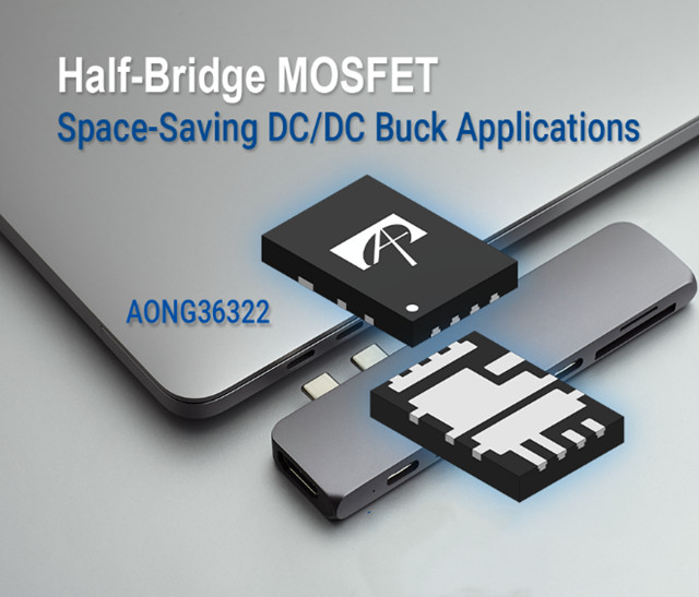 ?AOS推出適用于 DC-DC 應用的創(chuàng)新緊湊型半橋 MOSFET