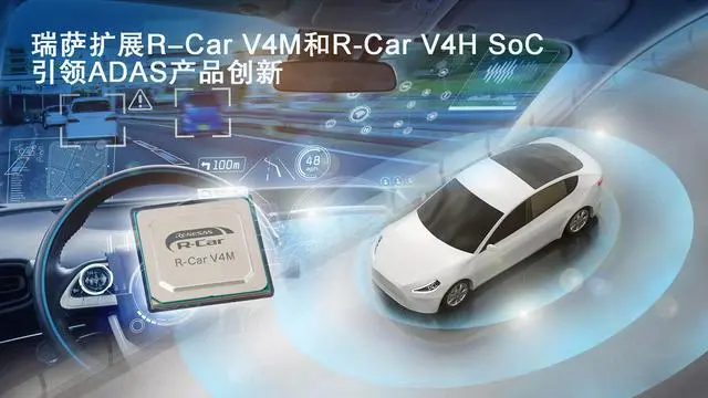 瑞薩推出高能效第四代R-Car車用SoC—R-Car V4M系列，引領(lǐng)ADAS產(chǎn)品創(chuàng)新