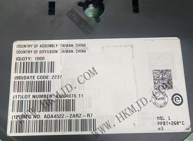 出售【ADI】低功耗運(yùn)算放大器 ADA4522-2ARZ 55V、雙通道、零漂移運(yùn)算放大器