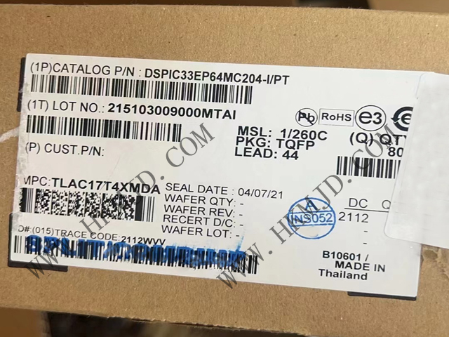 用于電機(jī)控制、數(shù)字電源和檢測的 DSPIC33EP64MC204-I/PT 16位 DSC