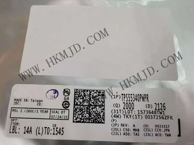 【德州儀器】具有5A、40V  TPS55340PWPR 集成式電源開關(guān)的單片非同步開關(guān)穩(wěn)壓器