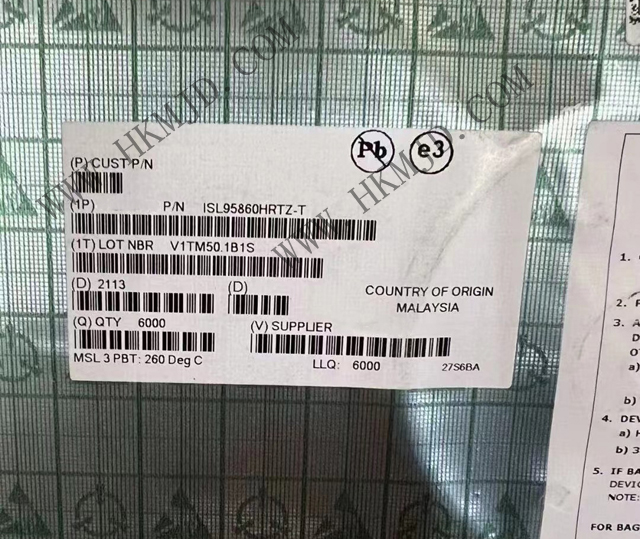 ISL95860HRTZ 一款多相3+0核心控制器（ IMVP9、32TQFN）
