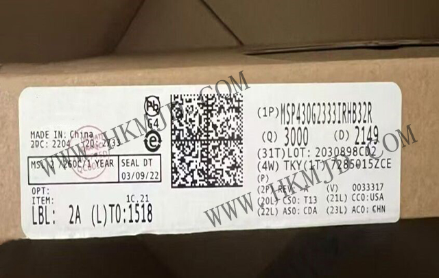 明佳達(dá)電子——【出售】MSP430G2333IRHB32R (TI) 16MHz，16位混合信號(hào)微控制器