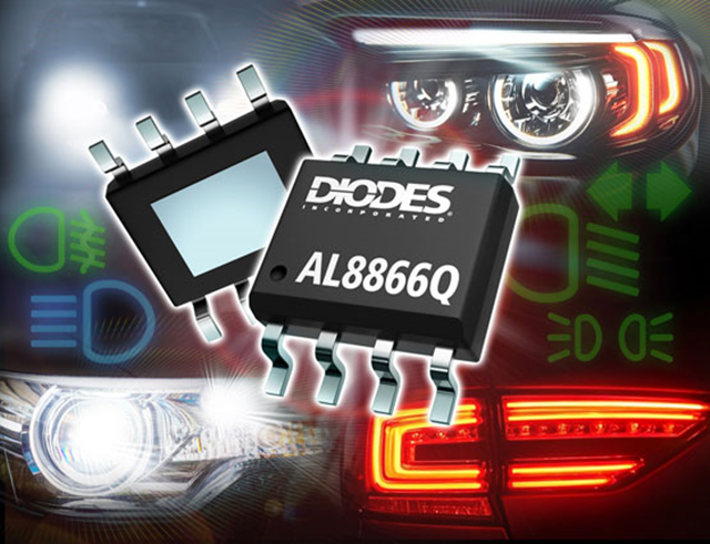 Diodes宣布推出AL8866Q LED 驅(qū)動(dòng)器，擴(kuò)大符合汽車標(biāo)準(zhǔn)的產(chǎn)品組合。
