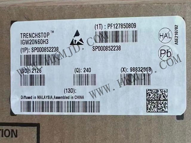 【分銷英飛凌IGBT晶體管】IGW20N60H3 600 V，20 A IGBT 分立式，采用 TO-247 封裝