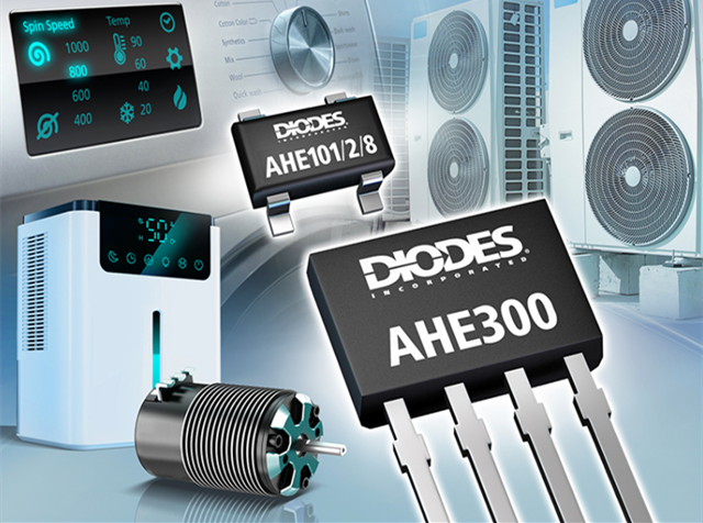Diodes 公司推出先進(jìn)的銻化銦霍爾器件傳感器，適用于旋轉(zhuǎn)和電流檢測(cè)產(chǎn)品應(yīng)用