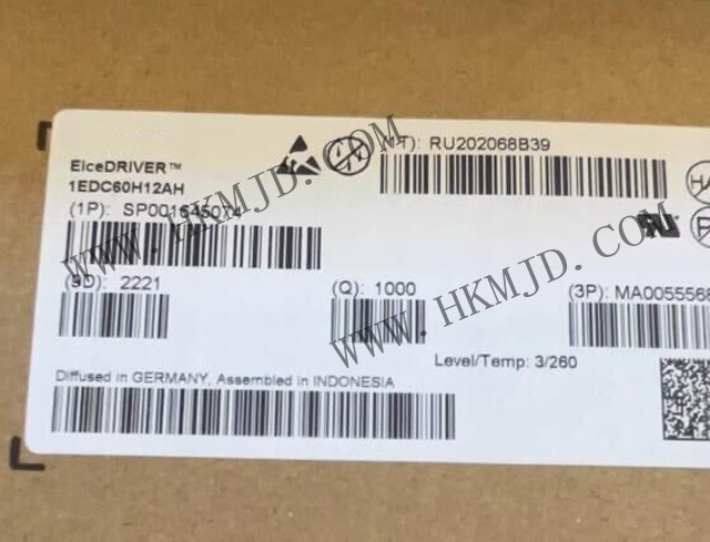 供應驅動器 英飛凌 1EDC60H12AH 1200 V高邊單通道柵極驅動IC