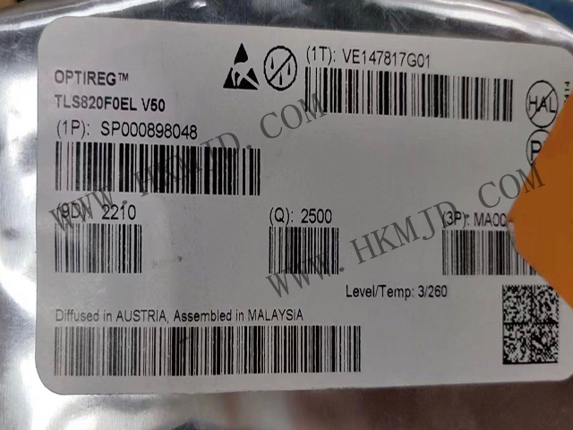 英飛凌新款高性能LDO（TLS820F0EL）專為連接到汽車應用中電池的所有ECU而設計