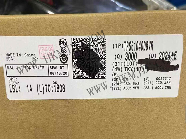 明佳達供應 [TI] TPS61040DBVR 28V、400mA 開關升壓轉換器
