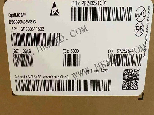 供應 BSC020N03MSG（OptiMOS? 3M 系列）功率MOSFET ，30V