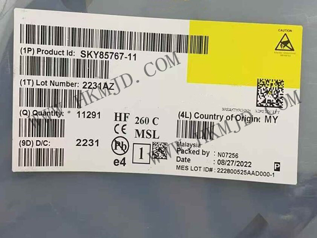 現(xiàn)貨供應(yīng)【SKY85767-11】高性能WiFi 6前端模塊（FEM），34.5dB高增益