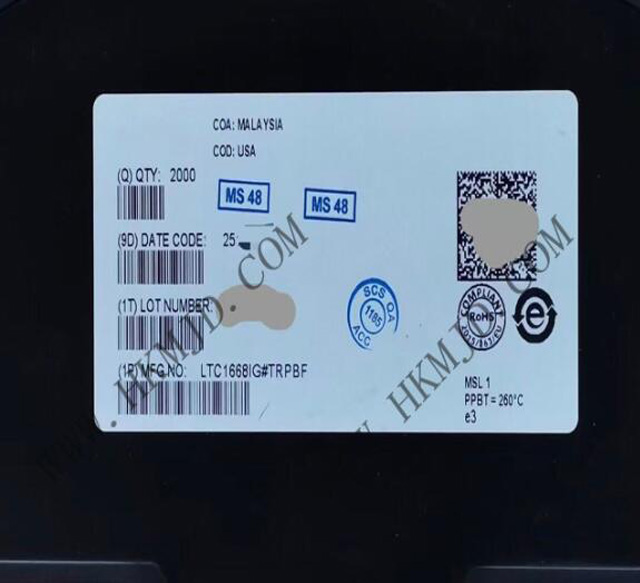 [出售] LTC1668IG (ADI) 16位，50Msps 差分電流輸出數(shù)模轉(zhuǎn)換器