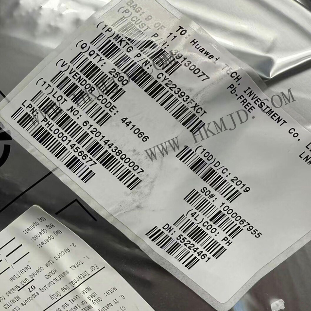【原廠正品】供應 CY22393FXCT 三相PLL、串行可編程、閃存可編程時鐘發(fā)生器
