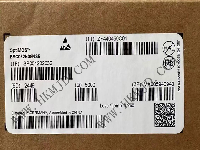 N溝道功率MOSFET BSC052N08NS5 OptiMOS? 5 80V 功率MOSFET，適用于電信應(yīng)用