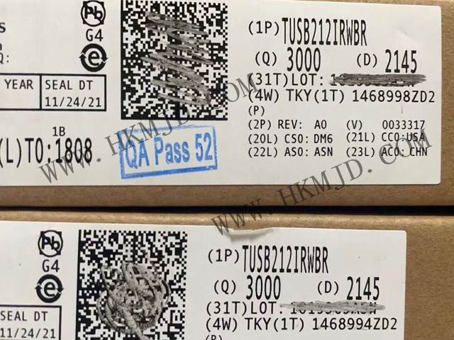 長期現(xiàn)貨供應(yīng) TUSB212IRWBR USB 2.0高速信號(hào)調(diào)節(jié)器