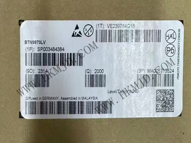 英飛凌 BTN9970LV 集成高電流半橋，具有低路徑電阻，適用于電機(jī)驅(qū)動